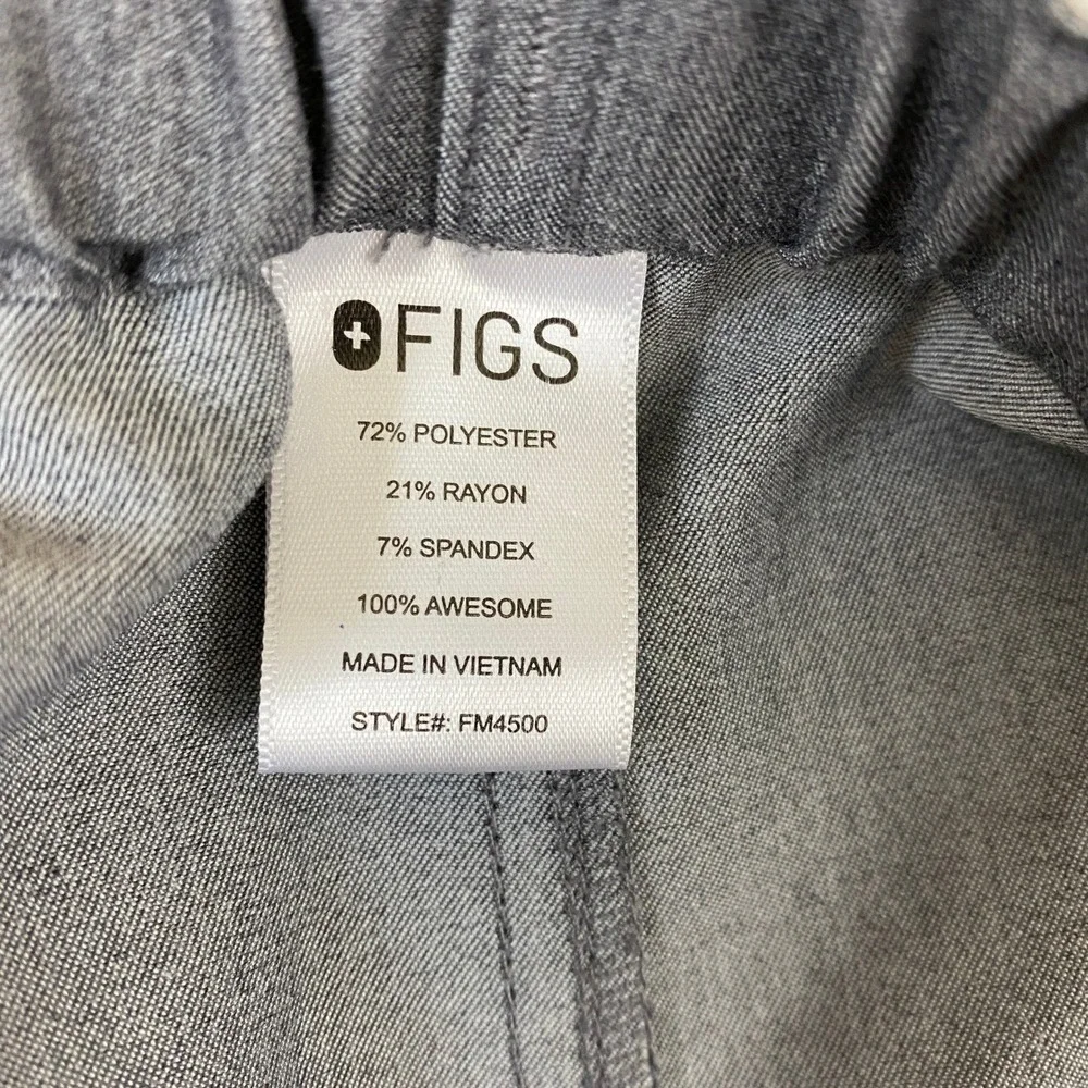 FIGS Livingston Scrub Pants Men XL Gray Technical Collection FM4500 Straight Leg